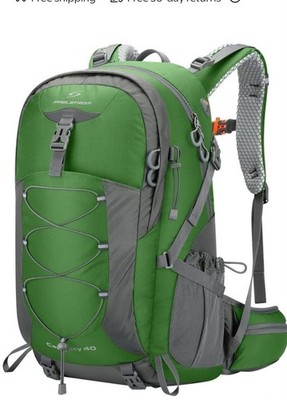 Maelstrom Hiking Backpack Camping Backpack 40L Waterproof Hiking Daypack Green 