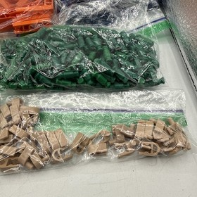 K'NEX Gray Case w/  ~1,500 Bulk Knex Pieces Connectors & Rods - SEE LIST