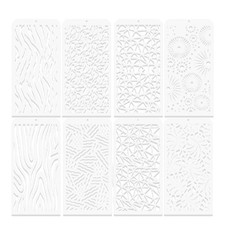 Multipurpose Pattern Stencil Template Set Safe Materials Precisions Cut For Wall