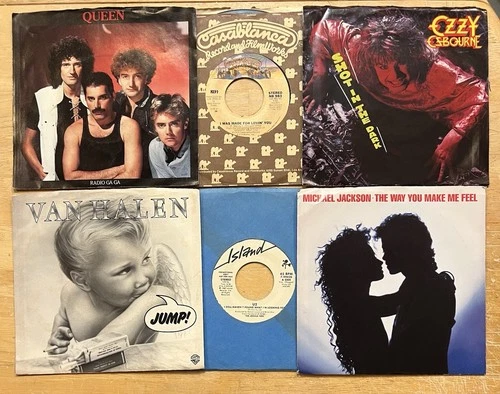70 Rock Pop R&B Hip Hop 45s Lots Of Promos Ozzy Springsteen Michael Jackson U2