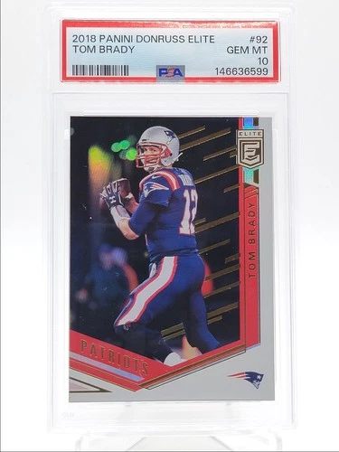 TOM BRADY 2018 DONRUSS ELITE FOOTBALL PATRIOTS A PSA 10 Q4320
