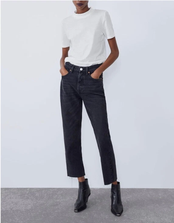 Jean noir taille haute zara sale