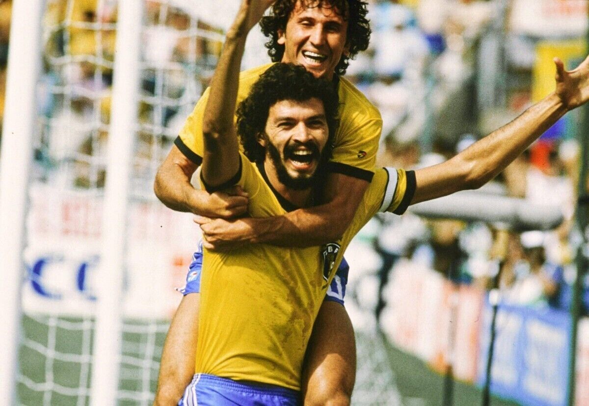 BRAZIL 1982-85 Topper Home JERSEY CAMISA BRASIL Seleção Zico BRAZIL 1982-85 Topper Home JERSEY CAMISA BRASIL Seleção Zico