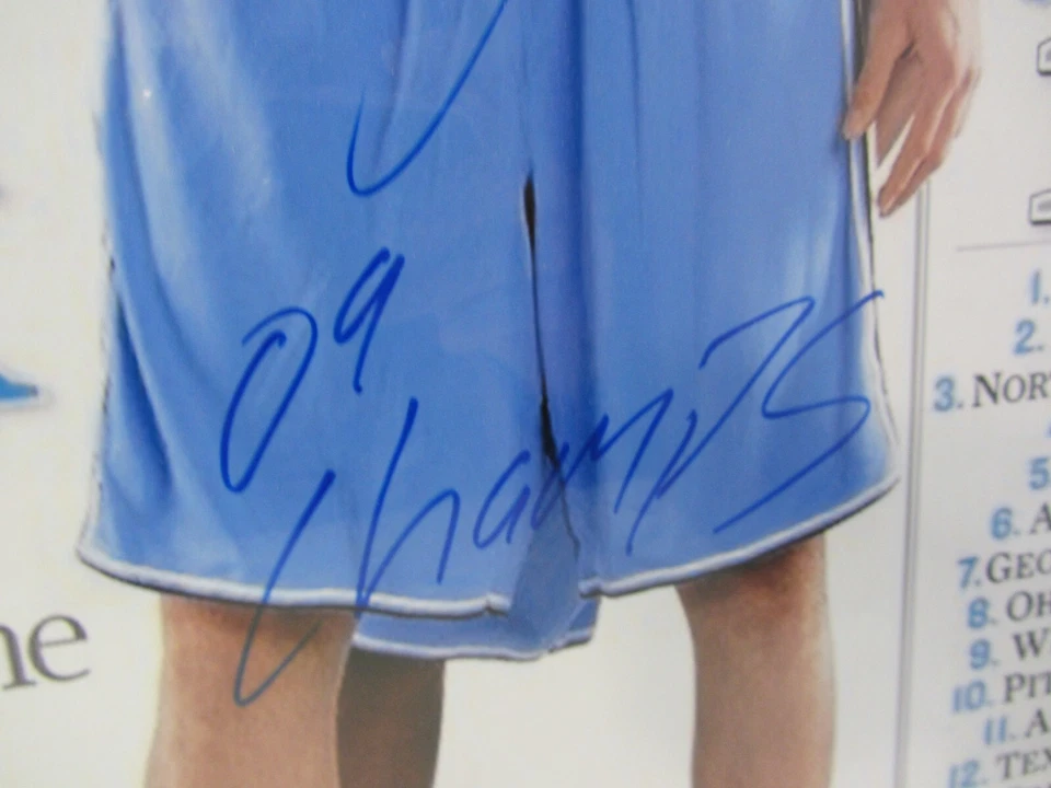 Capa fotográfica Tyler Hansbrough autógrafo 16 x 20 North Carolina Tar Heels - Imagem 3 de 4