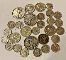 $5 Face Value 90% SILVER Coins Liberty Halves Mercury Dimes Quarters Not Junk