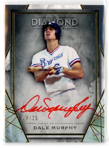 2022 Topps Diamond Icons Dale Murphy Red Ink Auto /25 Brewers