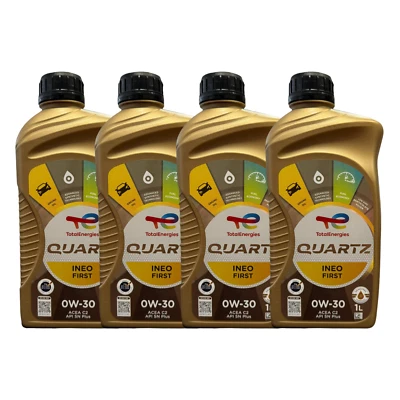 TOTAL 4 Litri Olio Motore 0W30 C2 Total Quartz Ineo First per Peugeot e Citroen