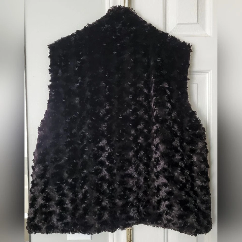 Cejon Accesorios Chaleco Vintage Imitación Piel Mujer XL Cremallera Invierno Años 70 90 Capas Foto 3 de 4