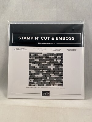 BRICK & MORTAR 3D Embossing Folder Stampin Up Texture A23