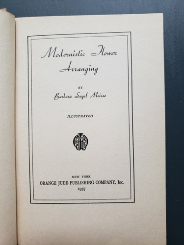Modernistisches Blumenarrangement von Barbara Sagel Meisse 1937 Hardcover - Bild 3 von 12