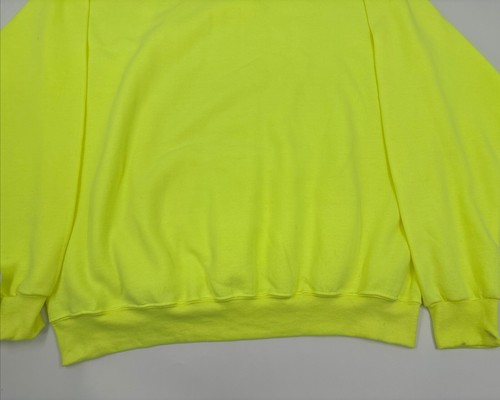 Fruit of The Loom Hoodie Sweatshirt Men's XL Long Sleeve Neon Green Pocket - Picture 9 of 10