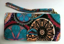 LOVESHE Multicolored Clutch Woman’s’ Wristlet Purse 8" x 4"