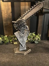 Chainsaw Man Statue 13inches Silver Finish