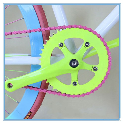 BMX Colorful 1/2" x 1/8" Fixed Bike Chain 96 Links Bicycle Chains Fixed Gear - Picture 10 of 15