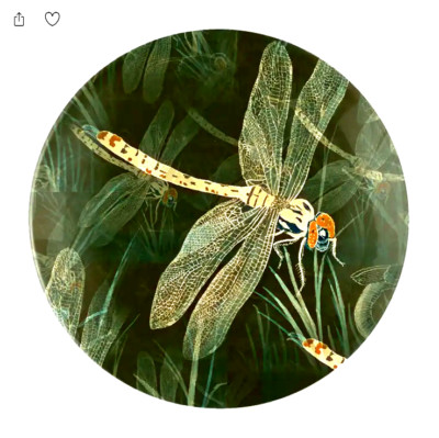 DRAGONFLY INSECT 1'' Large Pendant On 20'' 925 Sterling Silver Necklace Gold Gift