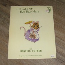 The Tale Of Two Bad Mice BOOK 541 Beatrix Potter patterns designs Cross Stitch