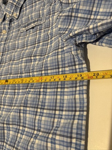 Vineyard Vines Harbor Shirt Button Down Youth L 16-18 Blue & White Plaid - Picture 9 of 10