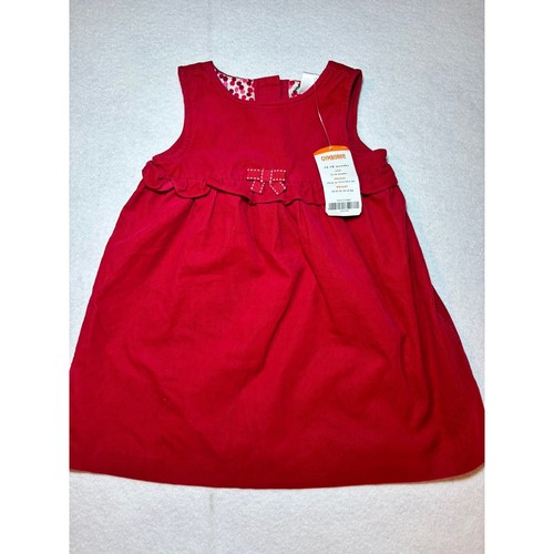 NWT Gymboree Holiday Christmas Red Corduroy Dress Size 12-18 Months