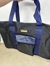 Versace Parfums Gym/Weekender Black Blue Duffle Bag NWOT