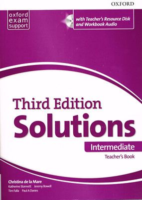 Oxford SOLUTIONS Third Edition 2017 Intermediate Teacher's Book Pack @NEW@
