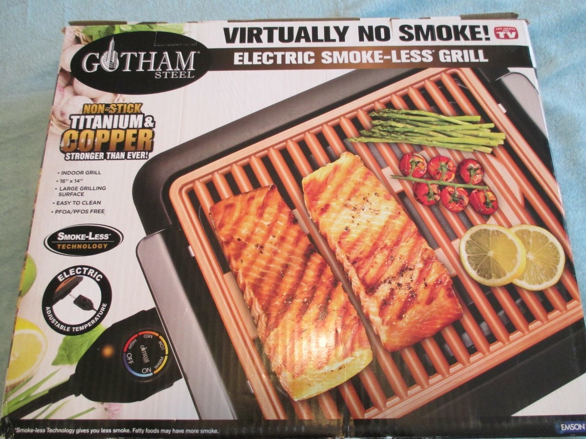 Grill Pan Gotham Smokeless Indoor Grill NEW Gotham Steel 1618