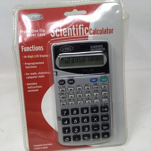 LeWorld Scientific Calculator - Flip Cover Case - For Math - Statistics -