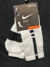 NIKE ELITE Basketball Crew Socks SX3692-107  Kobe NBA Lebron LJ KD BIN 8 Medium