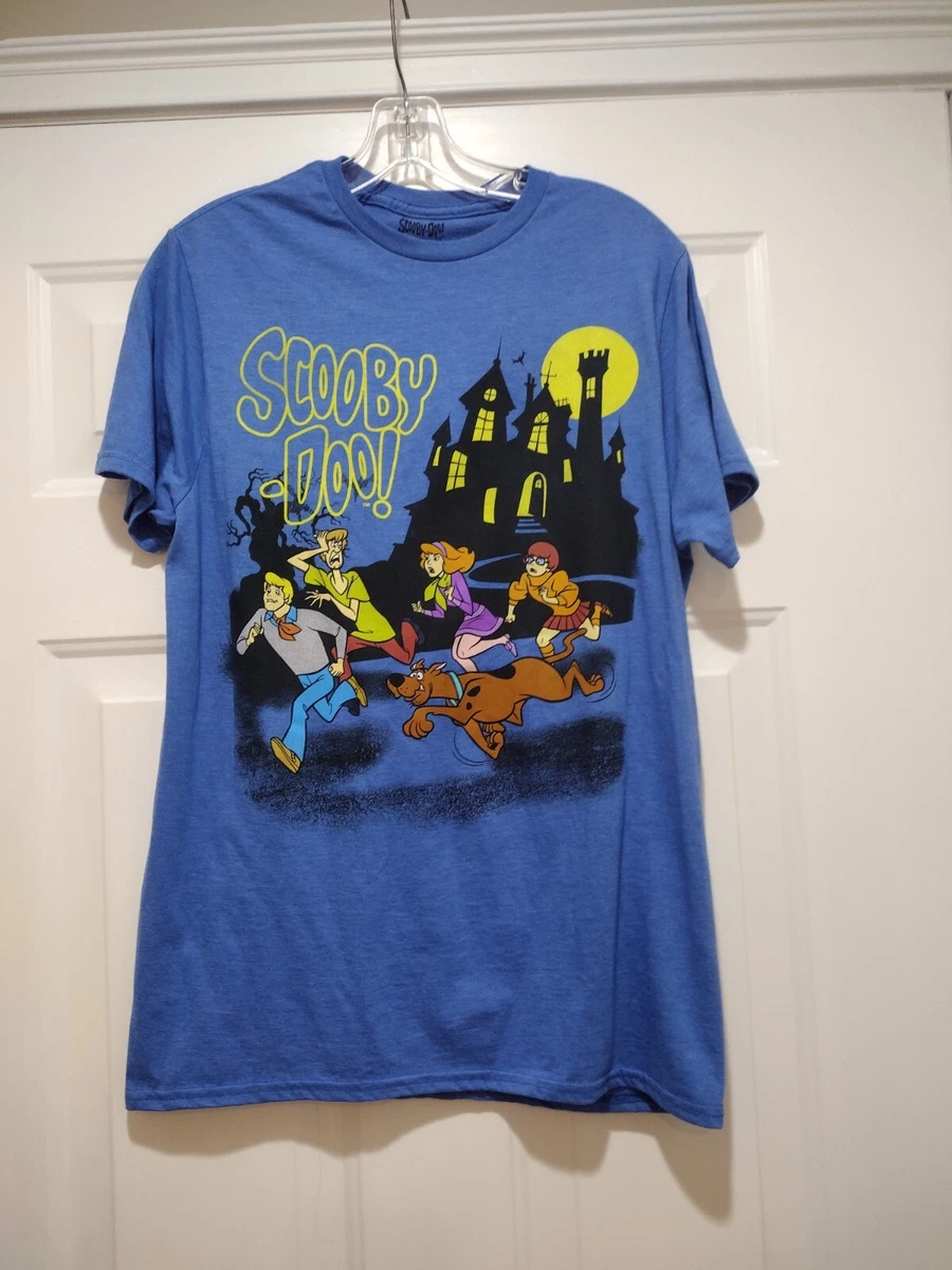 Scooby Doo Shaggy Velma Fred Daphne Mystery Machine Haunted Mansion Mens  Shirt M | eBay