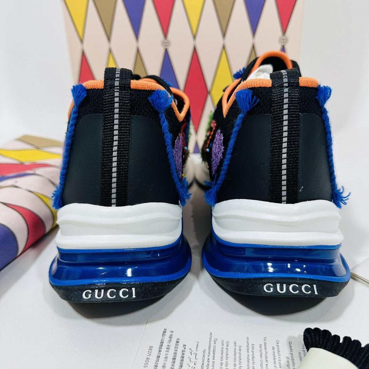 Rare Gucci Run Limited Edition Lovelight Sneaker Black Rare Gucci Run Limited Edition Lovelight Sneaker Black