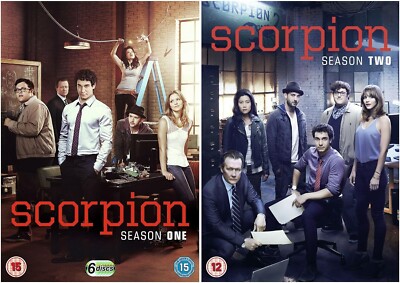 SCORPION COMPLETE SERIES 1 & 2 DVD COLLECTION Season 1 and Season