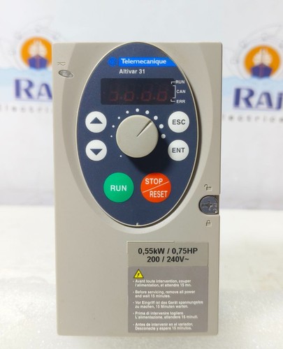 TELEMECANIQUE ALTIVAR 31 ATV31H055M2A 0.55KW/0.75HP 220 V INPUT INVERTER DRIVE - Picture 3 of 10