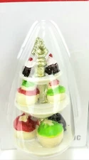 Tiny Treasures Christmas Tiered Dessert Stand Doll House Village Accessories 