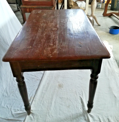 Gamba Tavolo Tavolo Da Fattoria Antico In Legno Con Gambe Tornite