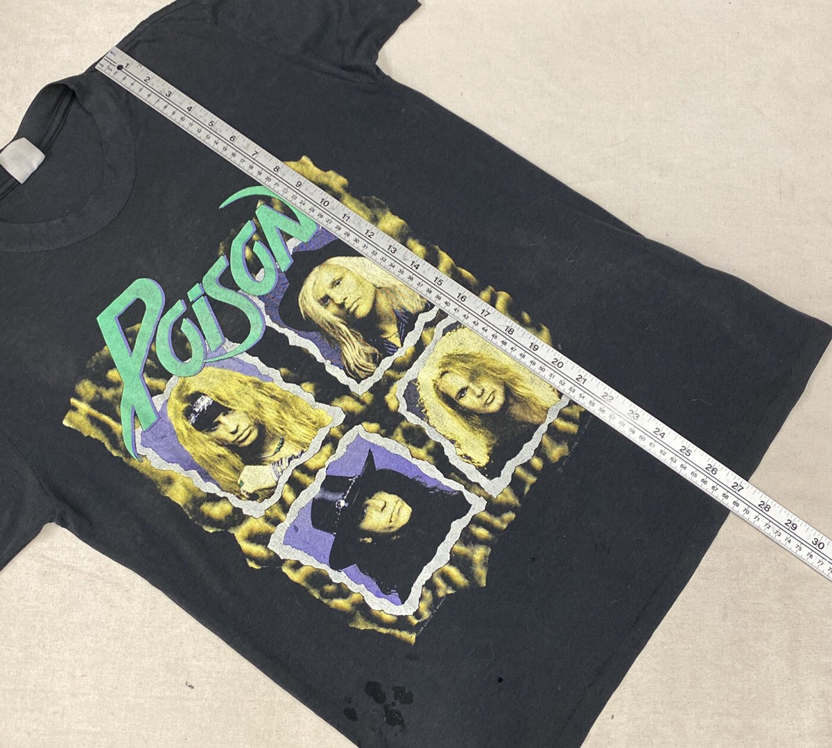 Poison Flesh and Blood Tour 1990-91 Concert T Shirt Band Rock Tee