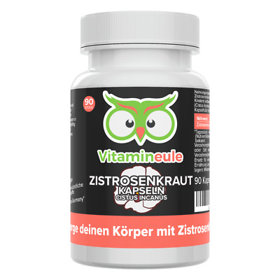 Zistrosenkraut Kapseln - Cistus Incanus - 500 mg - hochdosiert - Vitamineule