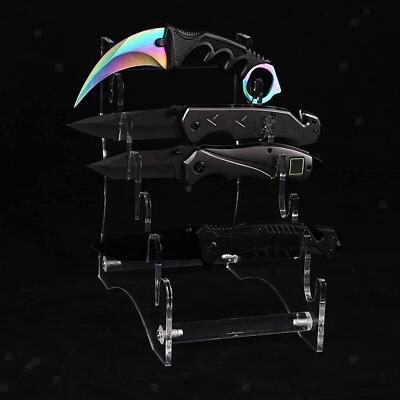 Acryl Messer Halter Aufbewahrung Regal 8,3x5x8,6 Zoll Klar Halterung Regal für