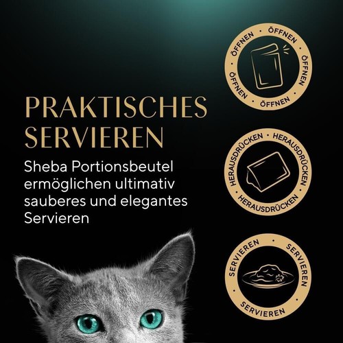 SHEBA Adult Katzenfutter nass - 32x85g Schalen - Geflügel Variation in Sauce - N - Bild 12 von 15