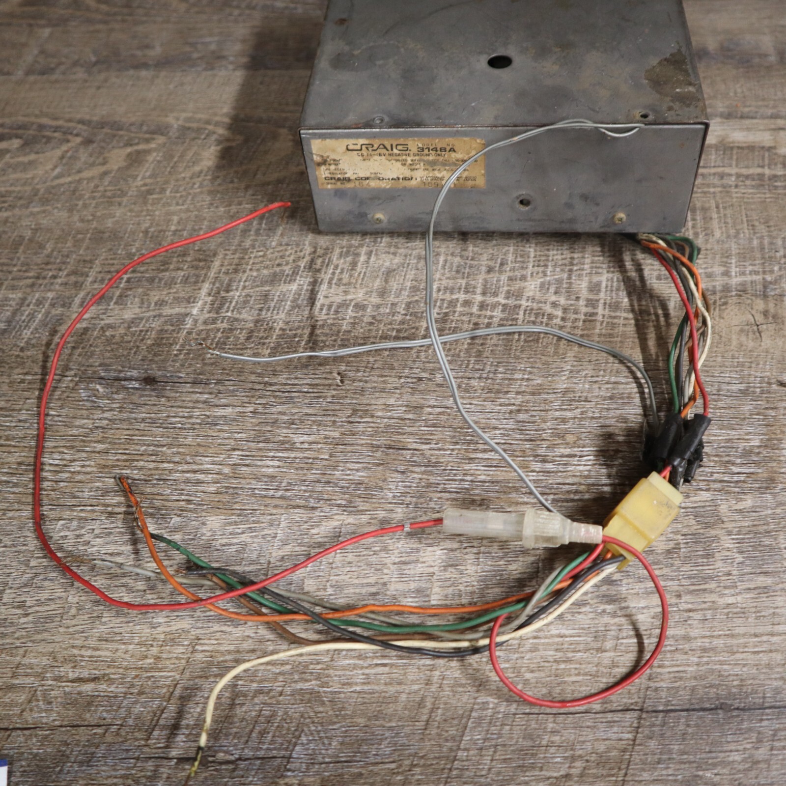 1977 CRAIG 8-TRACK STEREO TAPE PLAYER/AM-FM/MPX RADIO MODEL 3148A ...