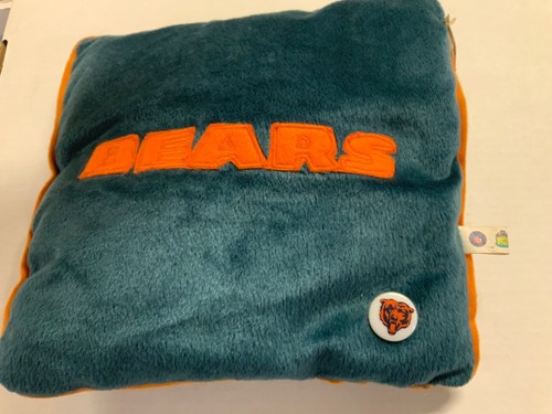 Bears Vintage NFL Football Throw Pillow 10.5”X9” NWT Sealed Rare & Beautiful - Picture 9 of 13