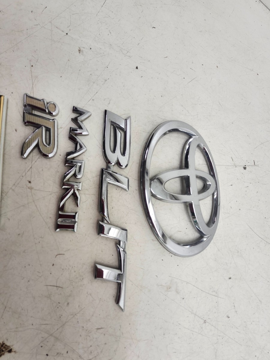 JDM TOYOTA MARK 11 MARK2 BLIT IR LIMITED SET OF TRUNK EMBLEMS OEM 