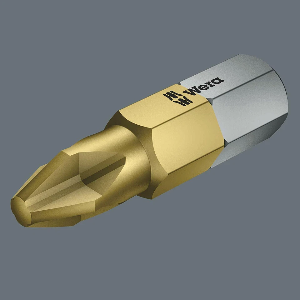 Wera 05480222001 Tin 2 x 25mm 855/1 Pozidriv Bit - Image 2 of 2