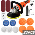 Buffing Pad Machine Kit Buffer Polishing Car Polisher Waxing Tool Set 7" 1580W