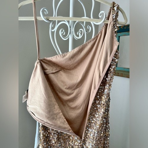 Mac Duggal Sequin One Shoulder Gown With Embellishments 10729 NEW Size … - Picture 7 of 9