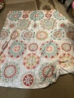 Flower Shower curtain With Matching Butterfly Curtain Hangers