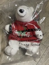 Collectible Coca-Cola Bean Bag Plush Polar Bear 1997 6 Inches Bottle Red Sweater