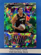 2021 #5 Liz Cambage WNBA Panini Prizm Fearless Green Ice Prizm Insert Aces