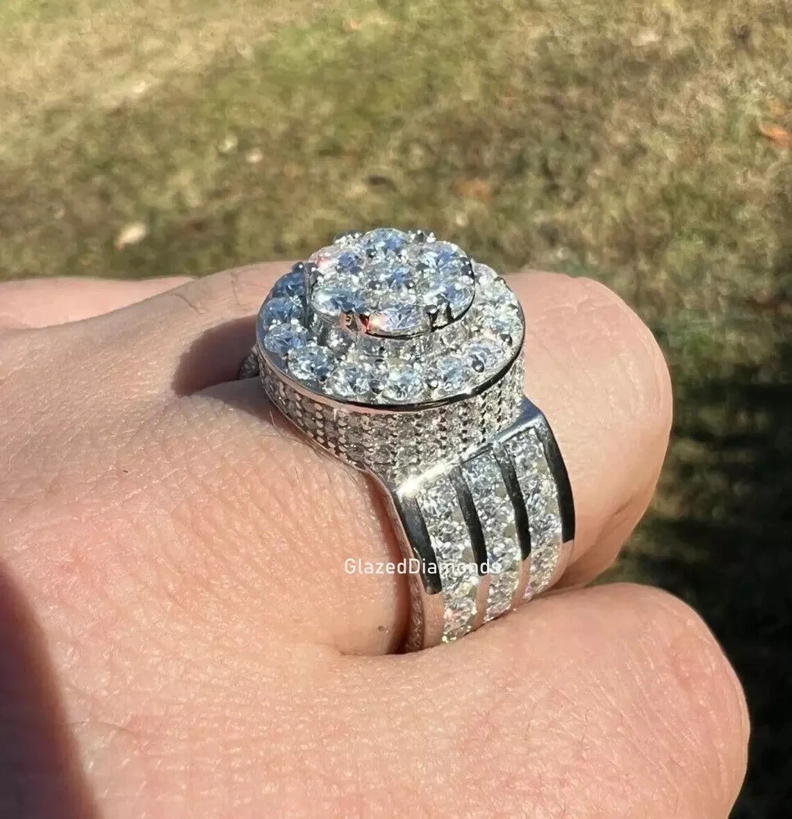 Sterling silver hip hop rings deals