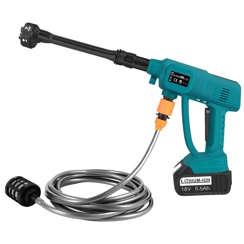 Car High Pressure Washer Jet Portable Cordless Water Wash Cleaner Gun+2 Battery - Picture 3 of 15