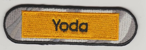 FREE MANDO OFFER!! Vintage Kenner STAR WARS Yoda name Capsule 4" iron-on patch - Afbeelding 8 van 8