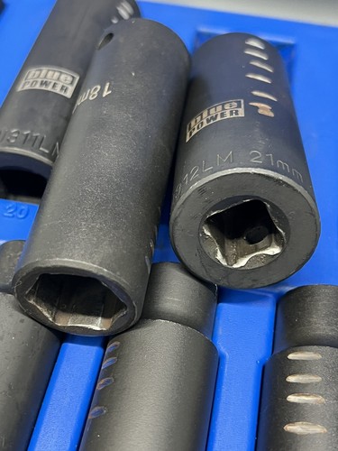Cornwell® bluePOWER - CBPI3LM - 15 Piece 1/2" Drive Metric Deep Power Socket Set - Picture 4 of 8